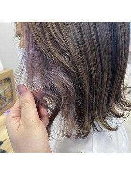 リジー(Litzy) イヤリングカラー×ラベンダー【三國麗奈】