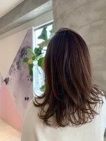 ヘアブランコブランコ 横浜(hair blanco_blanco)&nbsp;ボブウルフ/くびれヘア/グレージュカラー/ココアベージュ/横浜駅