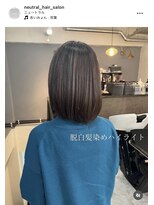 ニュートラル(neutral)&nbsp;【neutral】脱白髪染めハイライト