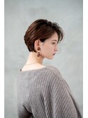 20代/30代/大人可愛い/小顔ひし形/ショートボブ/ナチュラル