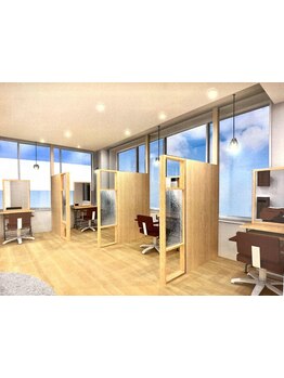 全席半個室だからゆったり過ごせる贅沢なプライベート空間♪髪質改善で自分へのご褒美時間を♪