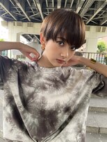 エフ 錦糸町(F.)&nbsp;大人可愛い20代30代40代ブラウンマッシュショートボブ◎