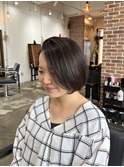 ショートヘア/大人ガーリー/チョコレート/モードヘア/ハイライト