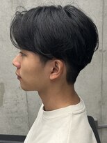 フイ 代々木(Hui)&nbsp;メンズ/アップバング/ツーブロックマッシュ/束感ショート波巻き