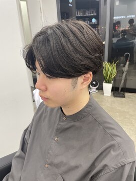 ラッドバイプティパ(rad...by petit-pas) ☆水戸メンズ学校にバレないニュアンスパーマセンターパート学割