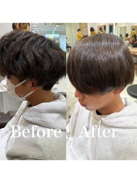 アッシュ 下丸子店(Ash) ピンとならないパーマのような縮毛矯正ニュアンスストレート