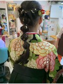 袴着付け&ヘアセット(小学生の卒業式)