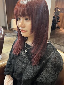 アフィナー 上大岡(Afinar) ブリーチなしレッド