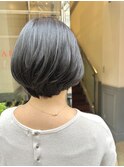 大人ショート/グラデーションボブ/黒髪