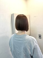キャンバス バイ ネオリーブ 横浜西口(Canvas by neo.)&nbsp;丸みボブ　ボブカット　酸性ストレート　マロンベージュ