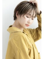 マカロン 郡山本店(MACARON) #55/デザインカラー/レイヤーカット/ウェットヘア/オリーブベー