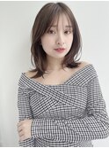 小顔レイヤー大人カジュアル*レイヤーボブ*30代40代50代*丸顔