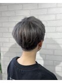 ブルーシルバーアッシュブルージュ透明感グラデーションカラー