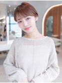 韓国レイヤー顔周りカット透明感カラー髪質改善艶髪シースルー