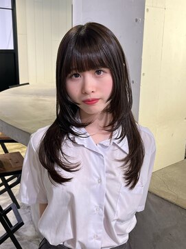 アマトウキョウ アユンチェ(AMA TOKYO×AYUNCHE) 黒髪ロングウルフレイヤー