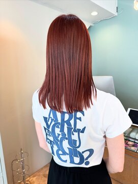 フラム 渋谷(flamme) ◎ブリーチなしダブルカラーでピンクブラウン◎