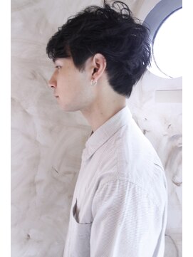 ブーケ(BOUQUET) 【襟足ありセンターパート×ニュアンスパーマ】