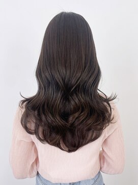 シオン(shion) 小顔ロング顔周りレイヤー韓国ヘア黒髪_ba516151