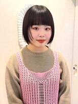 ロティー 天神(loty) ショート ボブ フェイスレイヤー 韓国 顔周りカット 透明感 20代