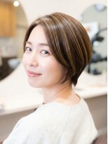 エメールヘア(aimere hair) 大人女性の艶ショートボブ×若見え美シルエットヘアドネーション