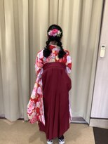 サンゴ美容室&nbsp;袴着付け＋ヘアセット