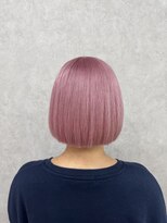 アン(Hair make un) ピンクベージュカラー♪