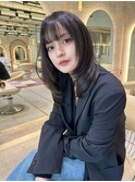 大人ガーリー/ミディアムレイヤーカット/似合わせカット