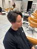 【メンズ限定】カット＋ゴールド系ベージュ系ハイライト＋トリートメント