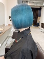 バランス 原宿 表参道(balance)&nbsp;ターコイズブルー×ミニボブ