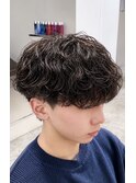 波巻きパーマ