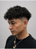 フェードカットパーマ20代30代メンズ