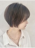ハッシュカット/グレージュ/デザインカラー/天王町NT92