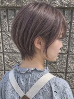 ノイル(Noil)&nbsp;ショートボブ×ラベンダーグレー
