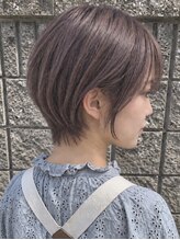 ノイル(Noil)&nbsp;ショートボブ×ラベンダーグレー