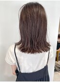 【三ツ井】ラベンダーベージュミルクティーブラウン切りっぱなし