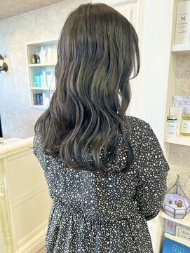 キャアリー(Caary) 福山市美容室Caary 暗髪 ダークブルージュ ツヤ感イルミナカラー