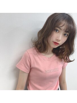 ガーランドウメダ(Garland umeda) インナーカラー×ベージュ