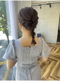甘め編みポニー　