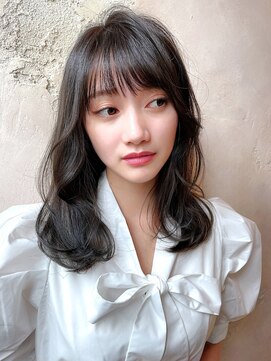 ロンドローズ 名古屋(Lond damaskRose) リフトレイヤー センターパート ブリーチ縮毛矯正 ヨジャドル536