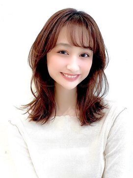 ジュネス 銀座(JYUNESU) ロングレイヤーグレージュカラーブリーチなしカラー20代30代40代