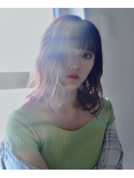 マリン(Marine) 20代30代パープルカラー裾カラーミディアム