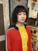 アンドピース and peace ボブ顔周りレイヤーパーマ