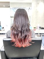 アジールヘア 赤羽駅南口店(agir hair) 赤羽レディースブリーチグラデーションカラー暖色ピンク