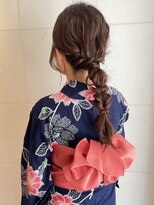 ガーランドギンザ(Garland Ginza)&nbsp;着付　浴衣着付け　ヘアセット　あみ下ろしアレンジ