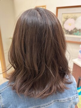 松本平太郎美容室 銀座本店 イノアカラー×シフォンベージュ/30代40代50代60代