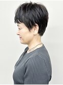 *ひし形大人ショートかっこいいクールショート前髪30代40代1