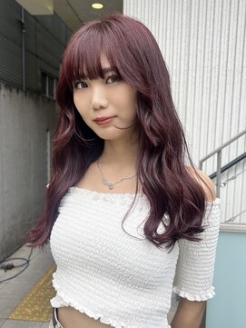 ロア 福岡天神本店(LORE) ダブルカラーミルクティーベージュカラーショートボブブリーチ