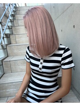 ロンドルピナス 小倉(Lond Lupinus) イメチェン外ハネボブ美髪ワイドバングミディアム縮毛矯正韓国