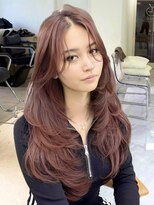 ヨロ 上野(YOLO)&nbsp;ハイライトカラーミルクティーベージュレイヤーカット