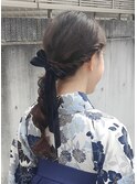 編み下ろしアレンジ/ヘアセット/ロングヘアセット